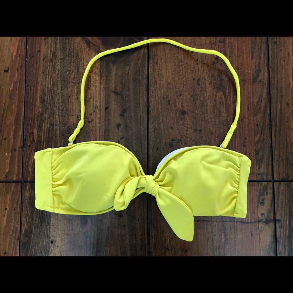 Victoria’s Secret Chartreuse Bandeau Bikini top